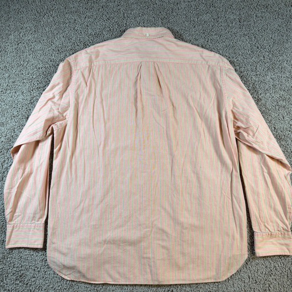 J. Crew Striped Button Down‎ Shirt Large preppy casual office career mens cotton - Picture 6 of 9